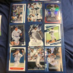 New York Yankees Baseball Cards Ft. A 2021 Stadium Club Triumvirates Giancarlo Stanton! 