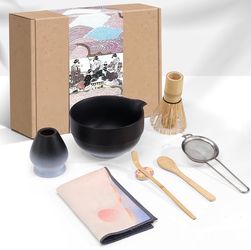 Matcha whisk set matcha set matcha kit - A refined 8pcs matcha whisk collection with ceramic matcha bowl, elevated tea set craftsmanship inspired by t