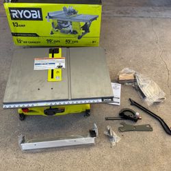 RYOBI 13 Amp 8-1/4 in. Compact Portable Corded Jobsite Table Saw (No Stand)