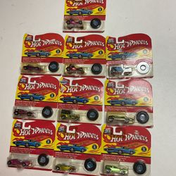 Vintage Hot Wheels Redlines 25 Anniversary Collector Cars in Original Blister Packs 