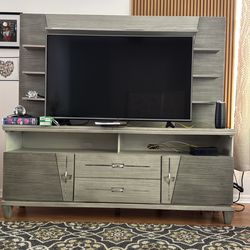 Rooms to go grey wall tv unit