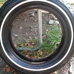 Motorcycle Tire White Wall