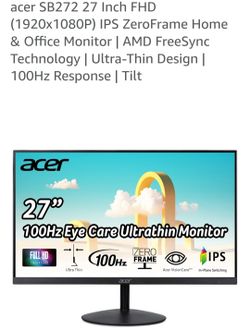 Acer Monitor 27"