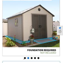 LIFETIME 11 FT. X 13.5 FT. OUTDOOR STORAGE SHED $2,500