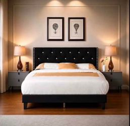 Brand new queen size bed with mattress