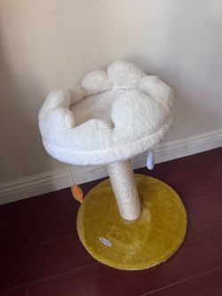 Happy & Polly Cloud Cat / Kitten Scratching Post with Bed