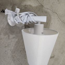 white wall lamp cone-shaped shade for direct wall mounting With Bulb