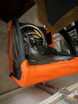 two-seat child bicycle trailer