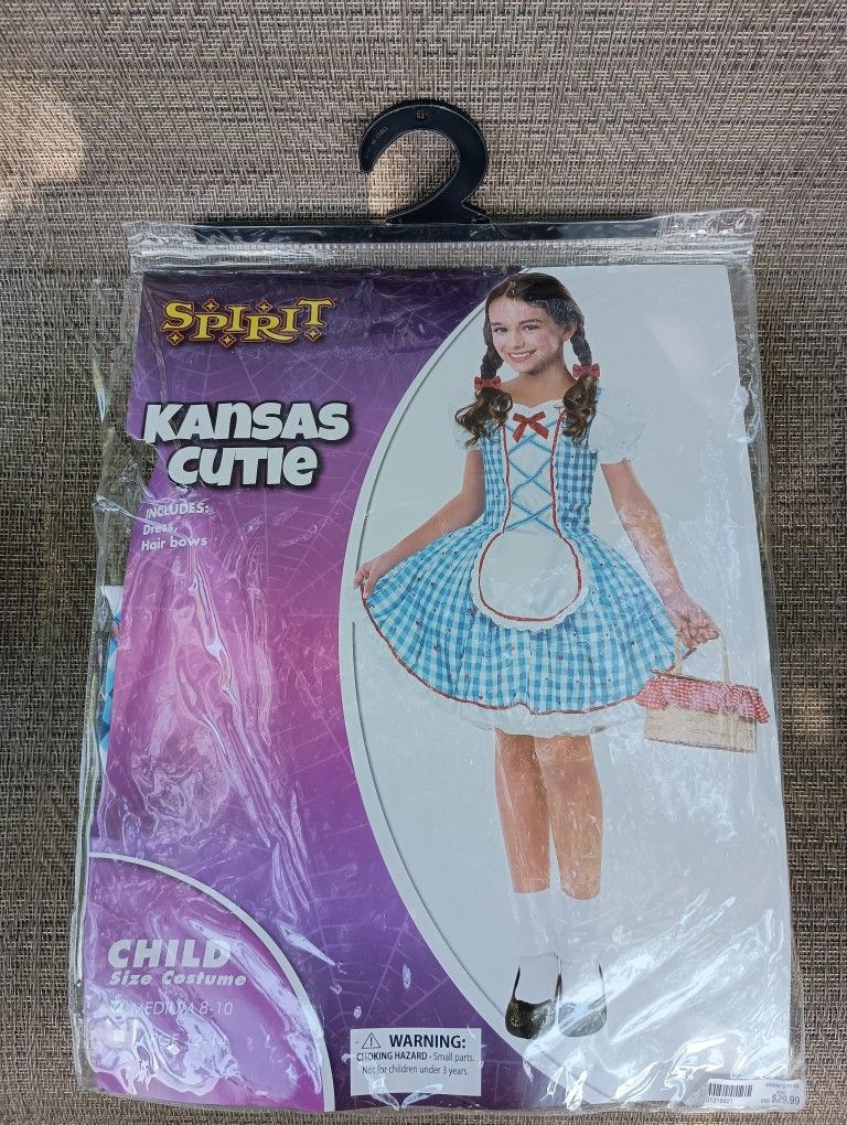 Child Size Medium 8-10 Kansas Cutie Halloween Costume.