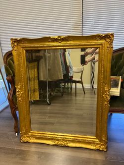 Large Gold Mirror