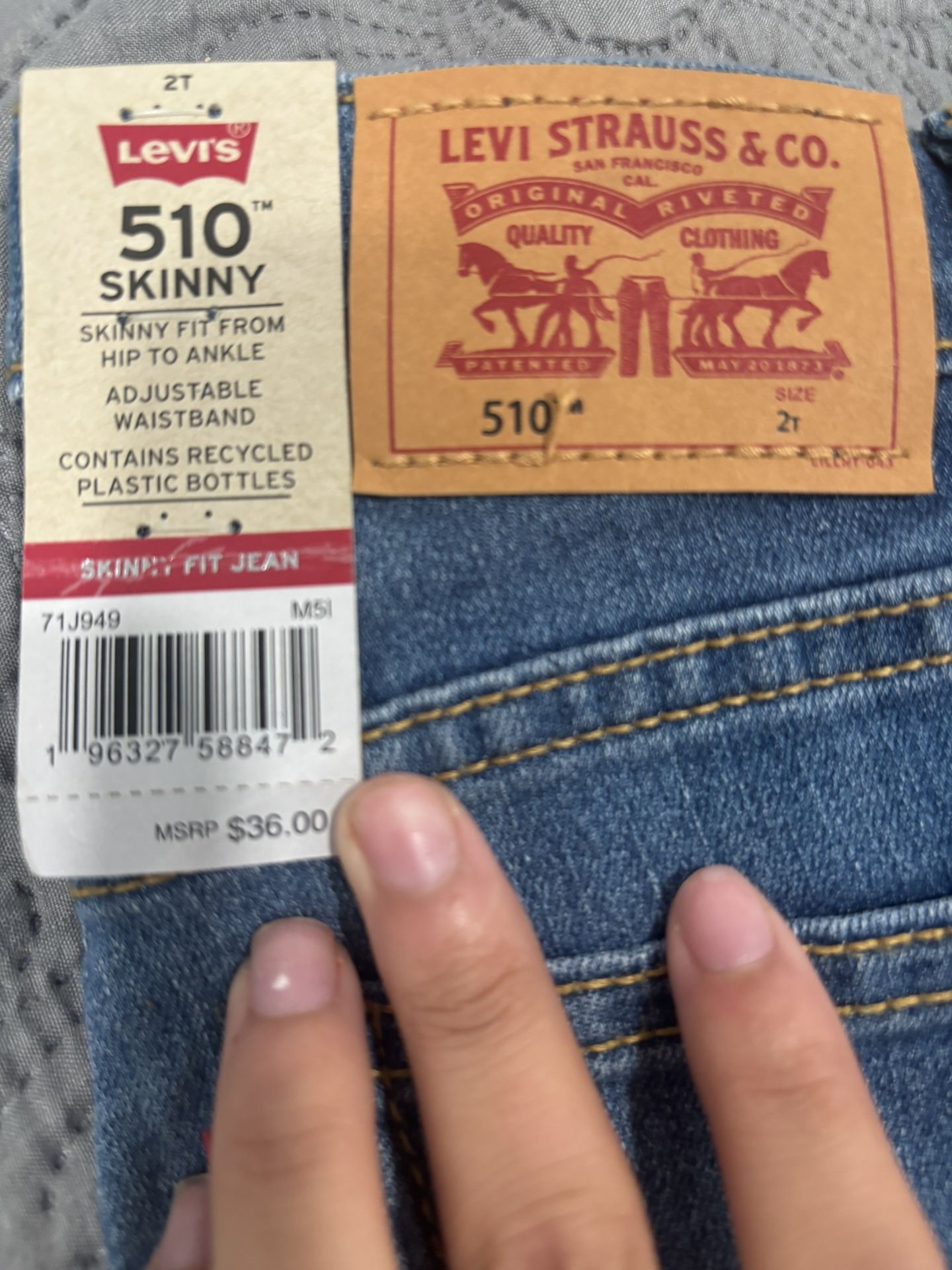 2T Baby Levi’s Skinny 510’s