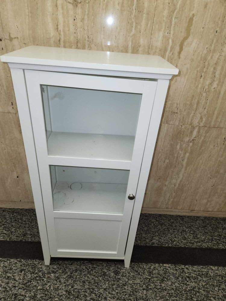 Glass Dooar Shelf Storage Cabinet 