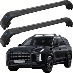 Roof Rack Cross Bars 300lb Compatible with Hyundai Palisade 2019 2020 2021 2022 2023 2024 2025 2026, Flush Side Rails, Heavy Duty Anti-Theft Aluminum 
