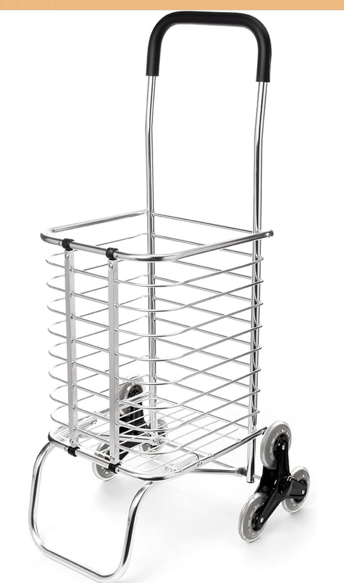 luckxuan Grocery Trolley 6 Wheels Shopping Carts Trolley Aluminium Foldable Luggage Trolleys Carts Folding Portable Trolleys/Portable Shopping Cart