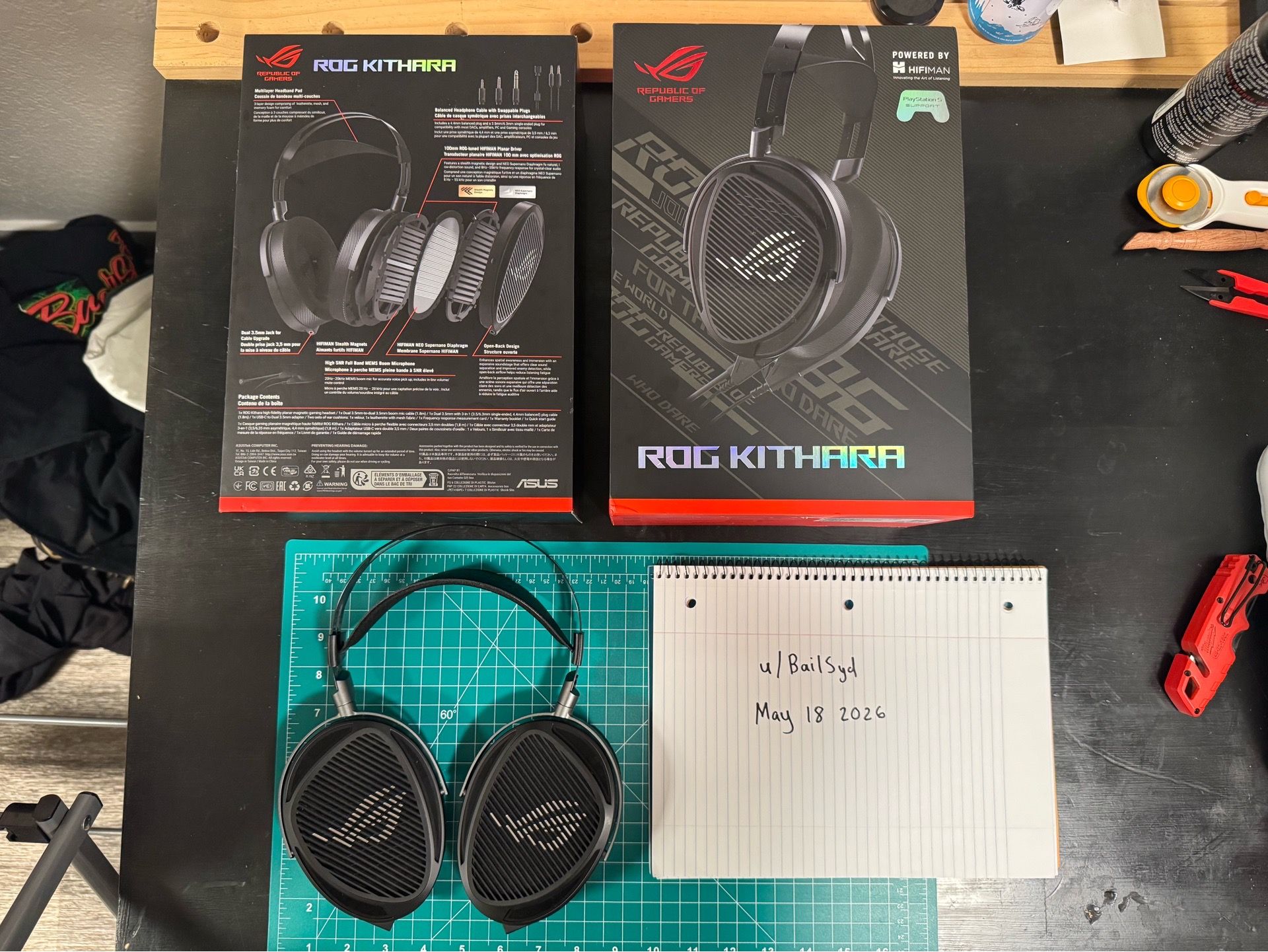 Asus Rog Kithara gaming headphones, planar magnetic headphones