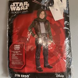 Star Wars Jyn Erso Costume Child Large New!