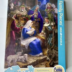 Cobble Hill Holy Night Christmas Wisemen Jesus Puzzle 350 FAMILY PIECE PUZZLE
