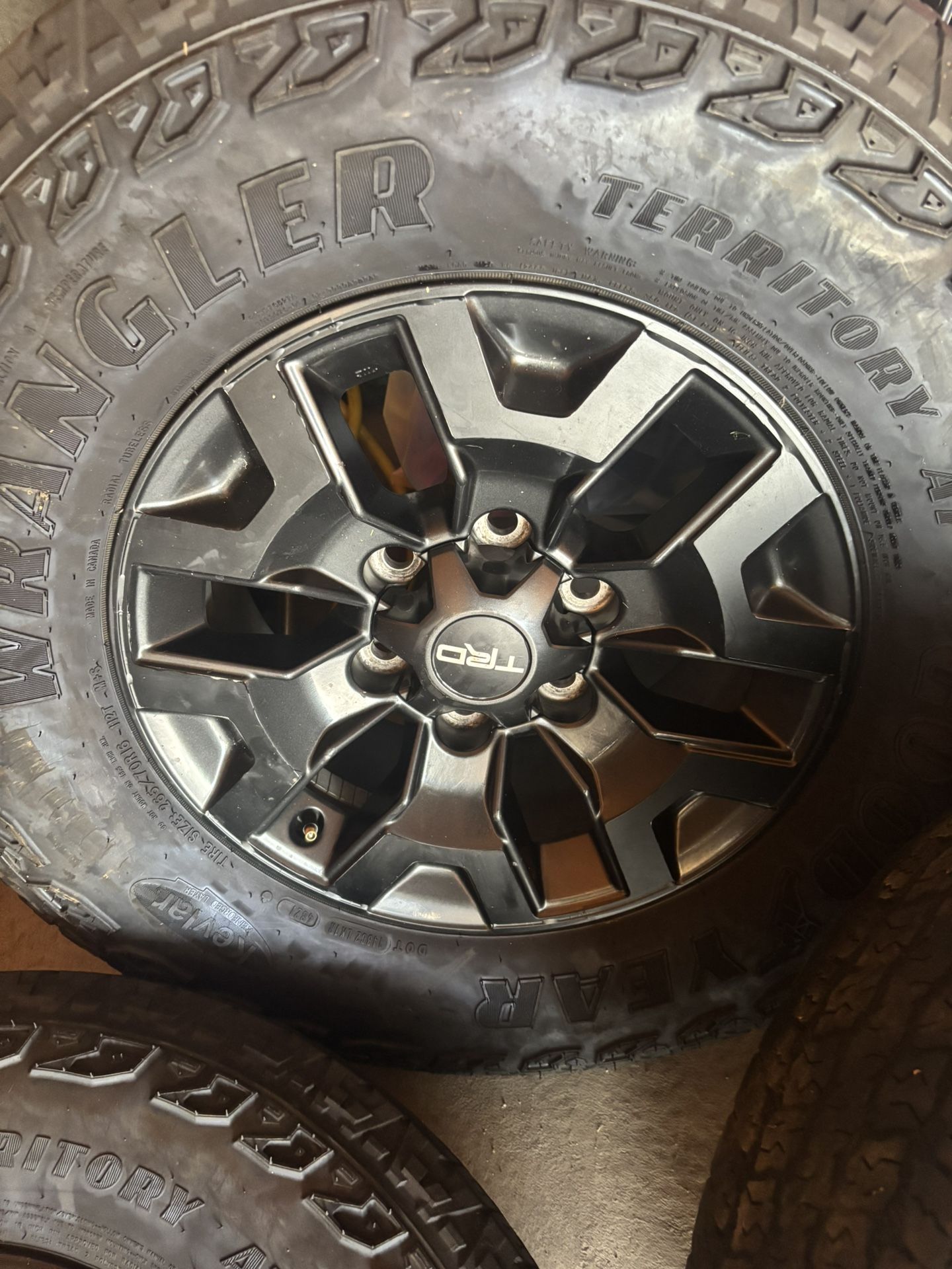 4 Black Toyota Trd Rims
