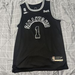 Men’s M Victor Wemby Spurs Jersey 