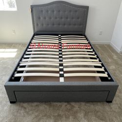 Full Bed Frame With Storage