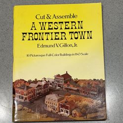 Cut And Assemble-1979-A Western Frontier Town. By Edmond V Gillon Jr