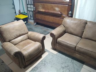 Sofa and Rocking Reclining Chair