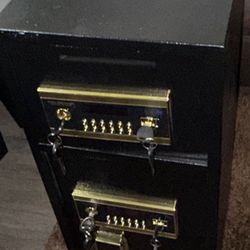 Black And Gold Safe