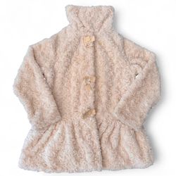 Girls Me Jane Kids Elegant  Fall Cream White Jacket Size Large 