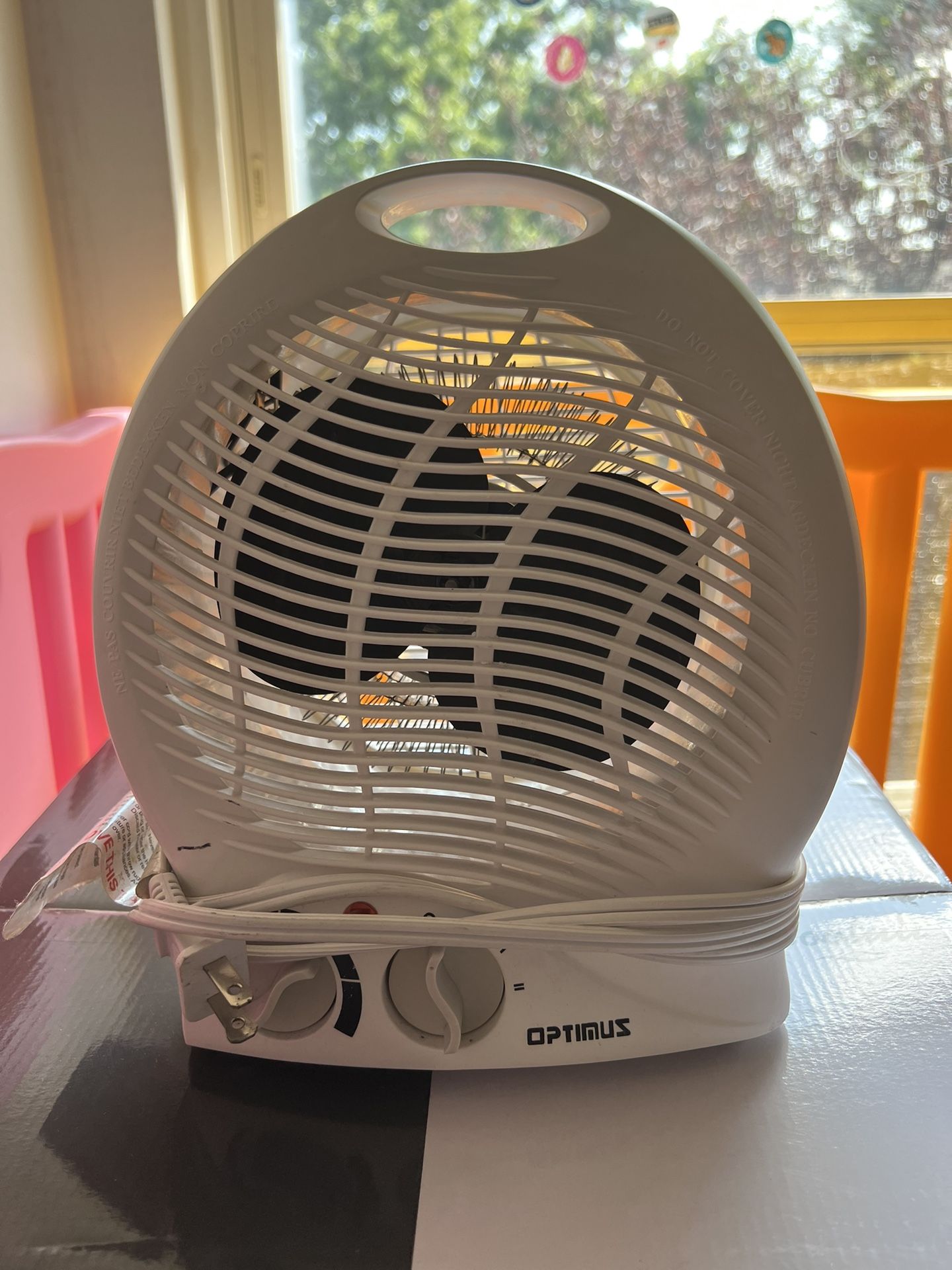 Optimus H-1322 Portable 2-Speed Fan Heater with Thermostat , White for Sale  in Queens, NY - OfferUp