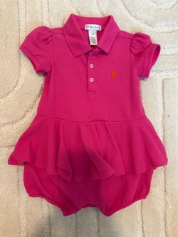 Ralph Lauren Polo Dress & Bloomer Set – 12M