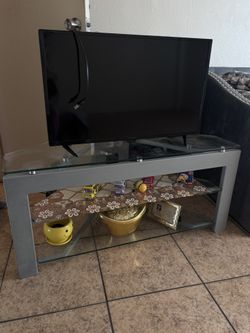 Estante De Televisión, Night Stand Y Lámpara