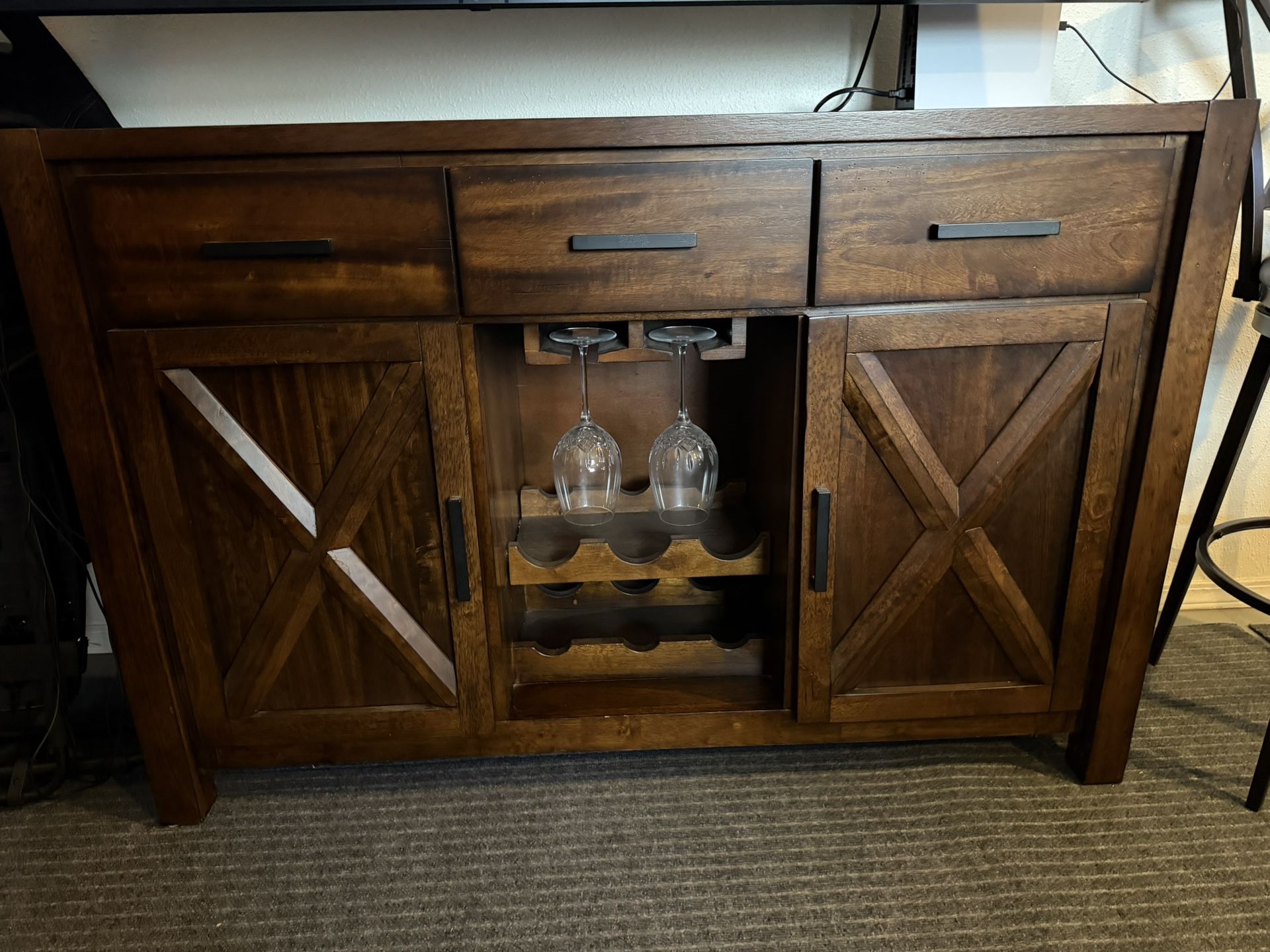 Wood Cabinet Bar