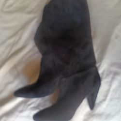 Italian Suede Black Boots