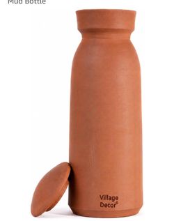 Handmade Terracotta Water bottle With Cork 33oz|