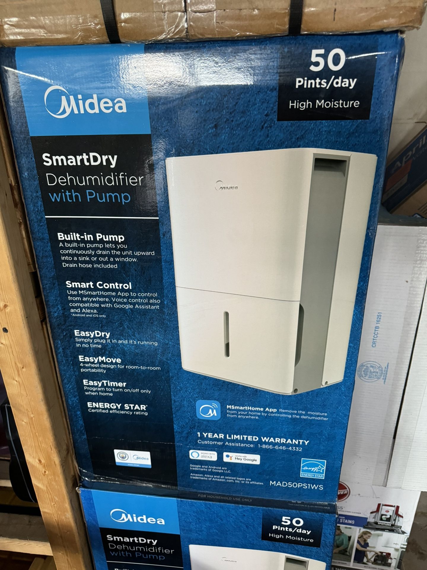 NEW midea dehumidifier 50 pint