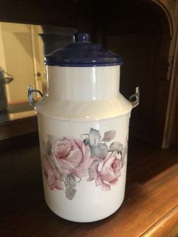 Vintage Enamel ware Milk Jug