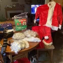 Rubies Imperial Santa Suit size standard up to 48 jacket size, this is the Imperial Lux Seal Fabric not the cheap suit at Walmart Includes zippered Ja