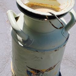 Old Milk Can With Top