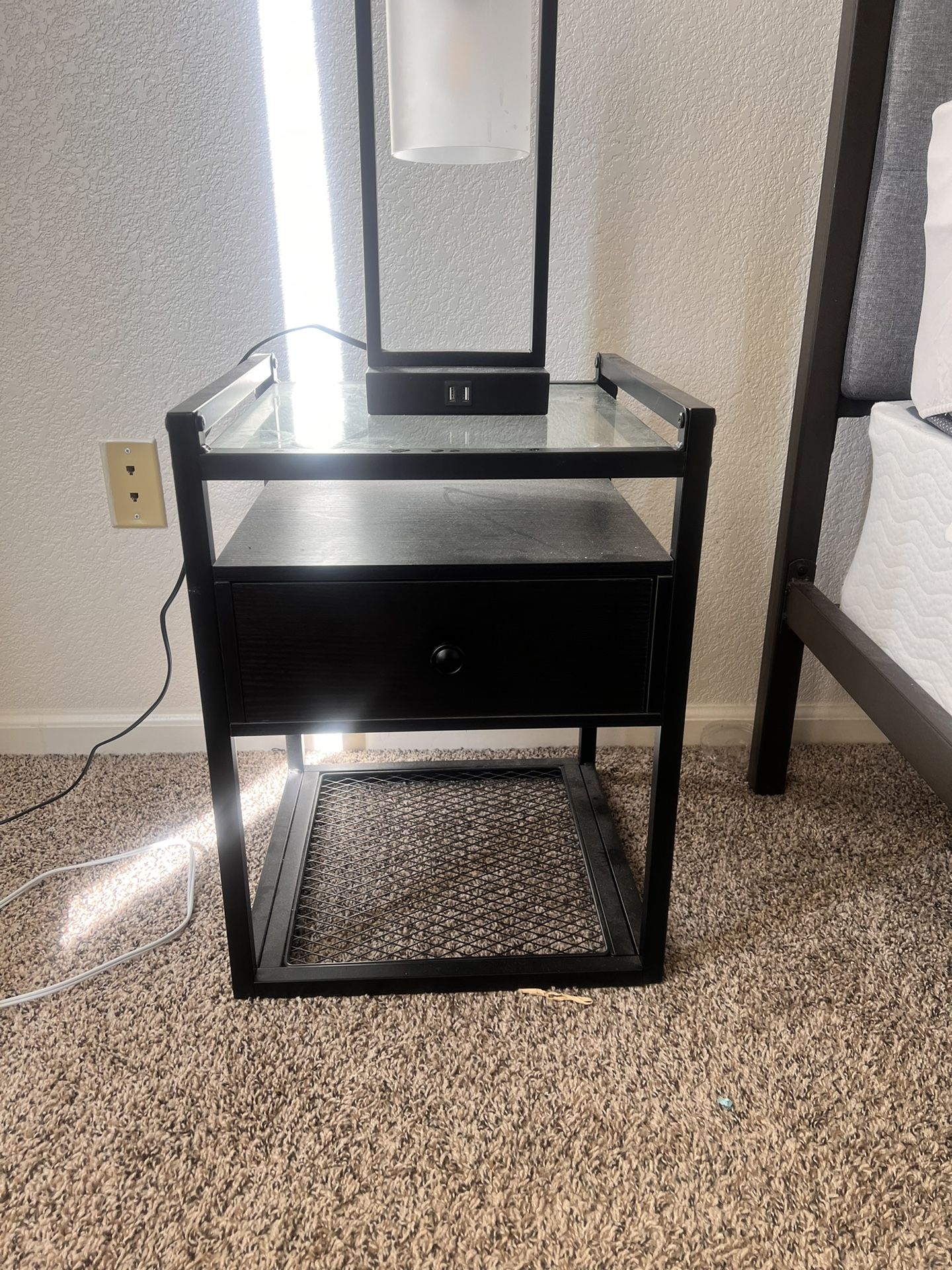 Black nightstands