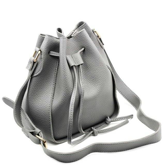 Fashion buckets leather handbags