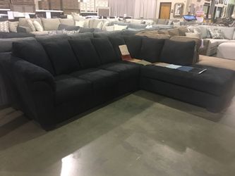 Black 2Pc Sectional Sale