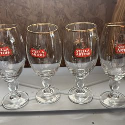 Stella Beer Glasses (4)