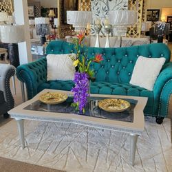 Green Chesterfield Sofa