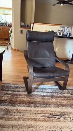 IKEA dark brown chair