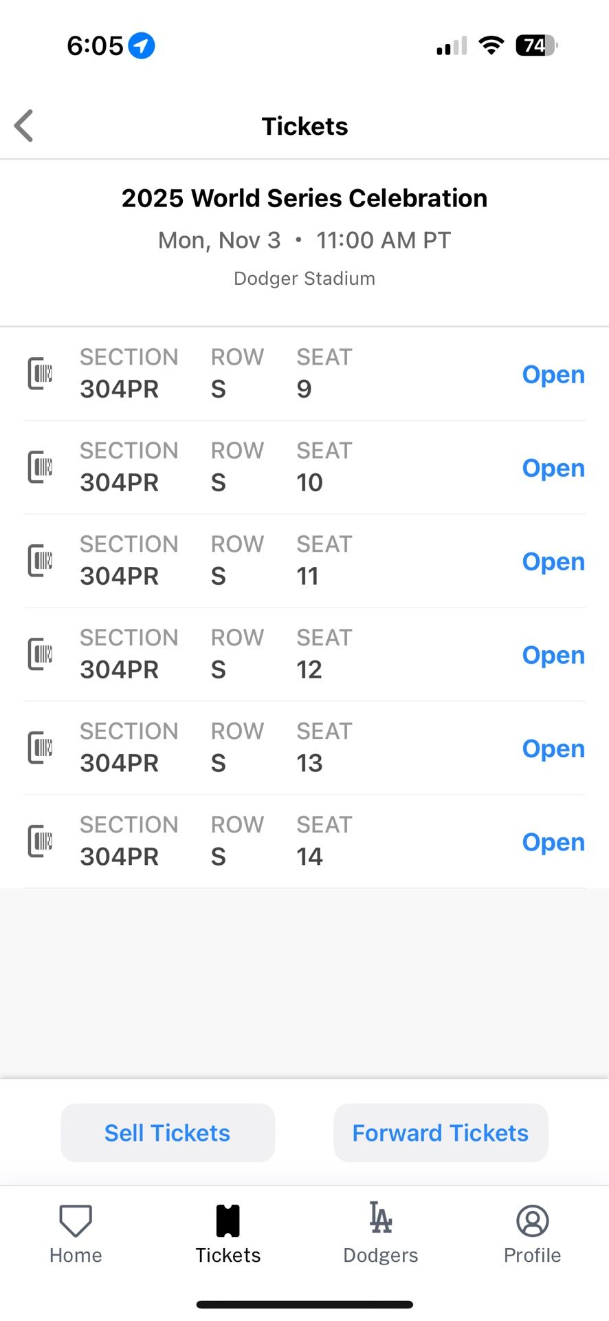 World Series tickets championship