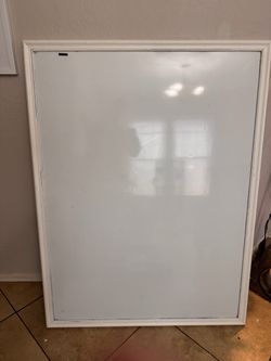 Large White Framed Whiteboard