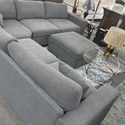 Large Sectional That Becomes A Sleeper 1499 Free Ottoman And Rug 