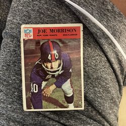 Football Card- JOE MORRISON