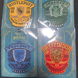 Set Of 4 Iron Patch Hogwarts Houses