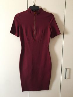 Burgundy dress